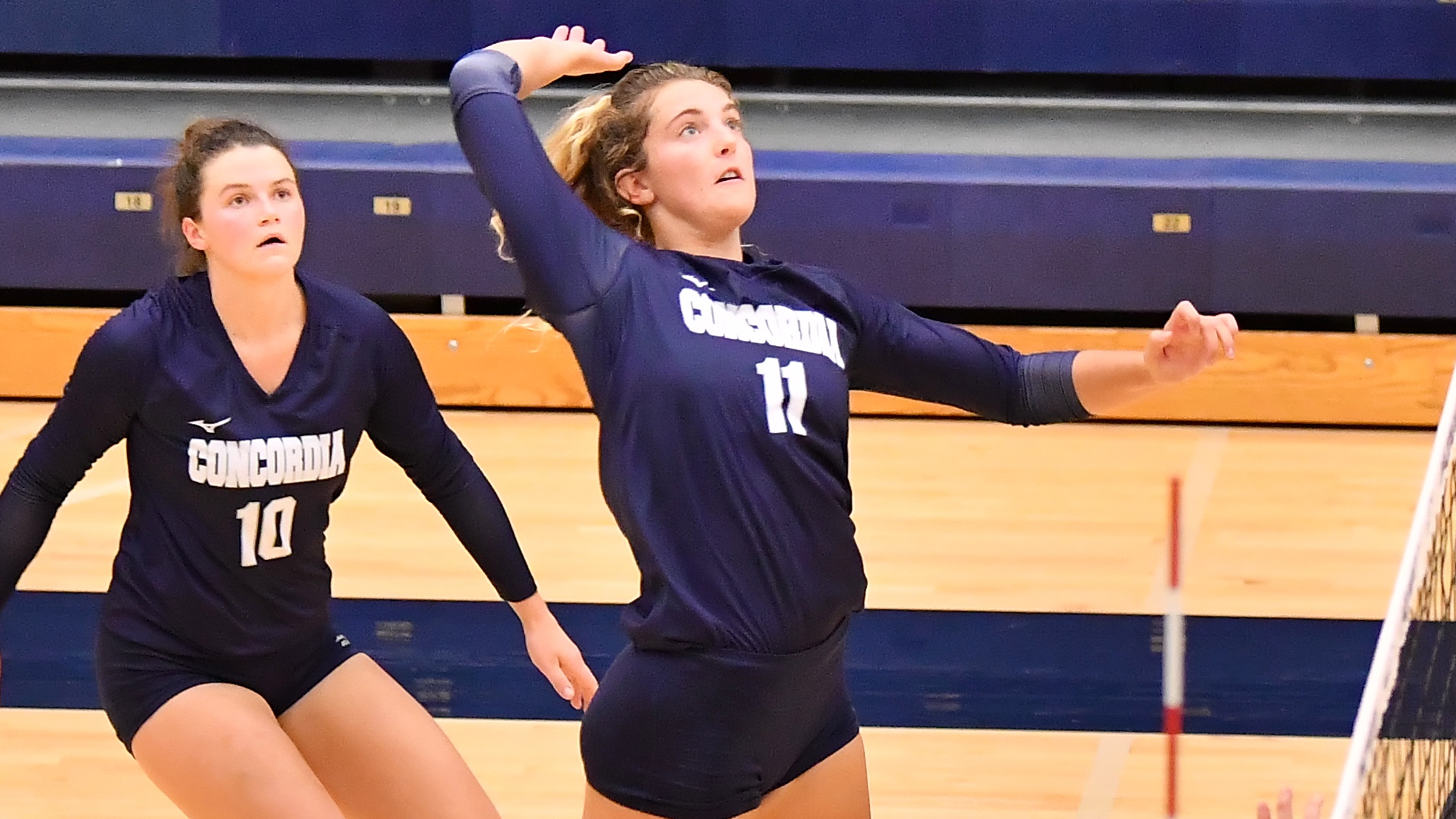 Middles feast, service game returns to from in win at Doane Volleyball Concordia