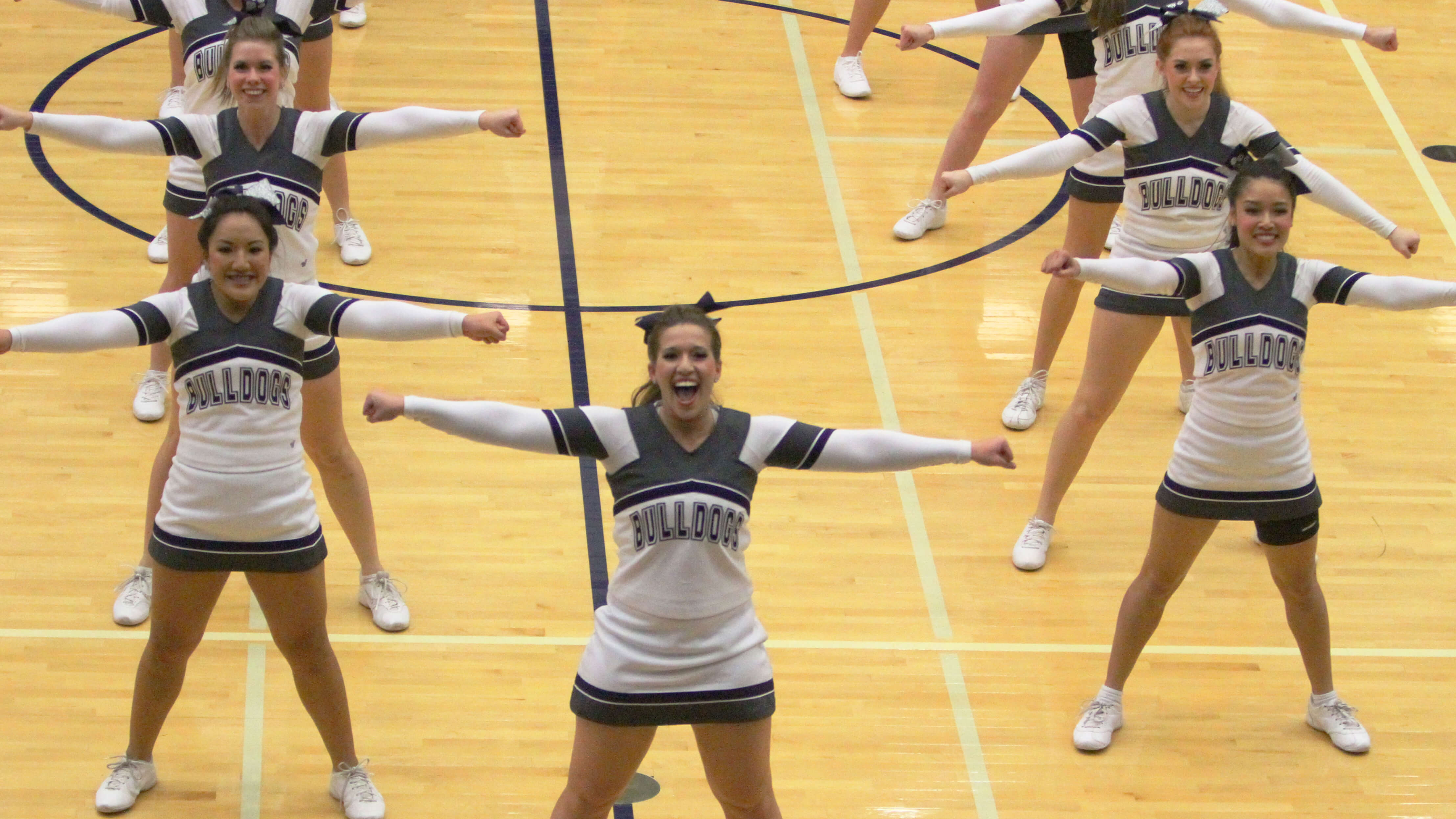 Cheer finishes season at GPAC Invite, places third Cheerleading