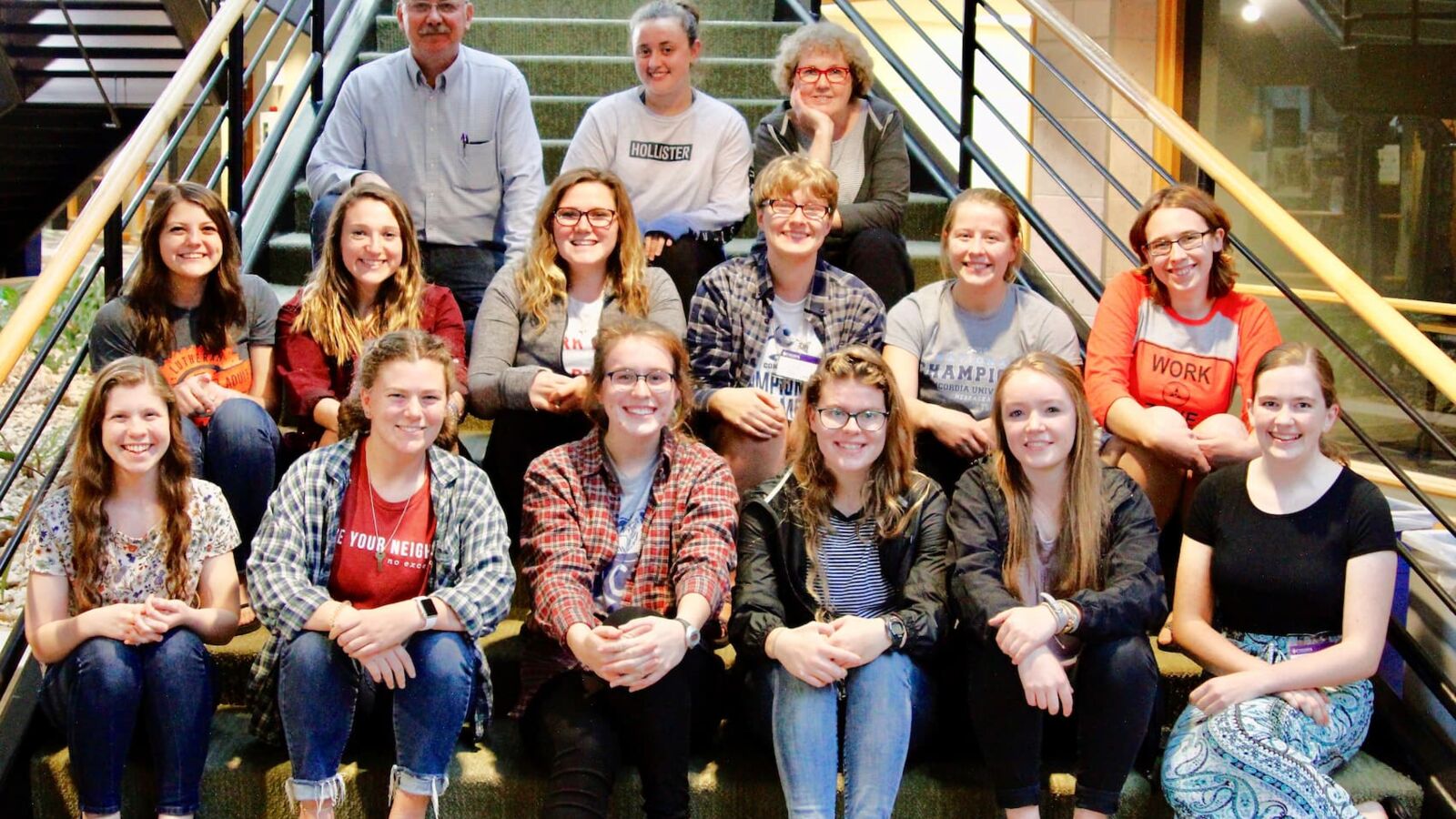 Mission Minded Student members gathered together for a photo