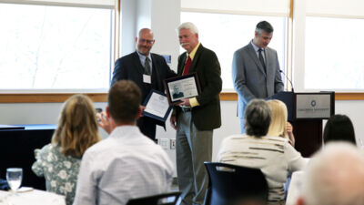 John M. Dinkel was awarded the Distinguished Service Award by Concordia University, Nebraska.