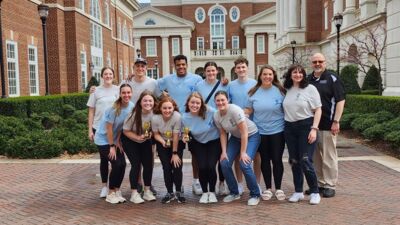 Pictured (l-r): Back: Olivia Dunklau, Marc Freiberg II, Austin Jablonski, Camryn Opfer, Joel Baker, Ashley Gerczynski, Chloe Wells, Dr. Curt Beck. Front: Grace Reimer, Carlin Adams, Sydni Watson, Aubrey Baumann and Shelby Ziegler.