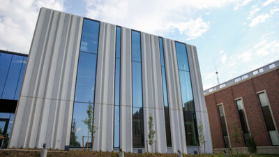 Outside view of the new Borland Center 