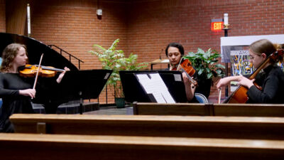 Anna Royuk, Magadalene Hall, and Rose Grothaus play