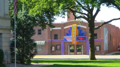 A picture of the local movie theater