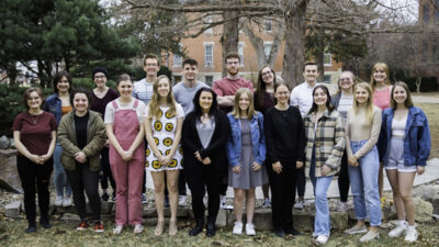 Concordia scholarship award winners who attended the art show were as follows:
Front row from left: Annie Weishaar, McKenzie Moore, Clarissa Spiehs, Kayla Loesche, Jenny Lewis, Lilley Barber, Julia Baker, Taryn Hamill, Anna Sommerer, Hannah Helmer
Back row from left: Harley Storie, Hannah Schaefer, Chase Berry, Carson Core, Matthew Hawes, Isabella Peperkorn, Jacob Brandt, Abigail Gerber, Emma Hoyer
Credit: Aaron Nix Photography