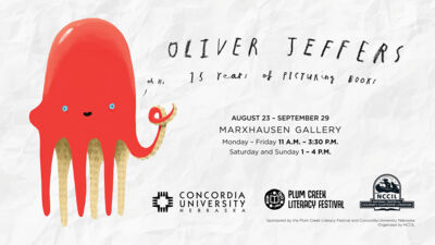 Event for Plum Creek Art Exhibit – Oliver Jeffers’ 15 Years of Picturing Books