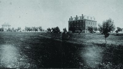 First photo of Founders Hall on Concordia Nebraska's campus