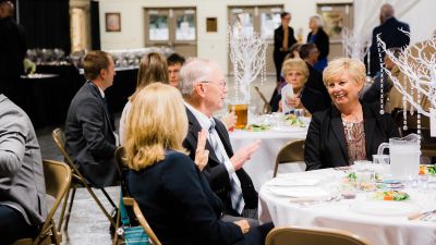 Faculty at the Homecoming banquet